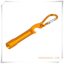 Aluminum LED Flashlight with Bottle Opener and Carabiner